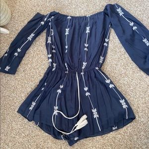 Off shoulder romper